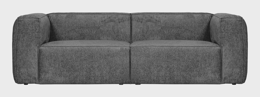 WOOOD 3,5-zits Bank 'Bean' Structure Velvet, kleur Cloud Sky