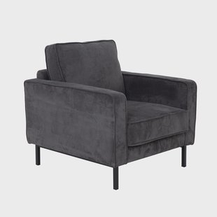Tower Living Fauteuil 'Norwich' Rib, kleur Donkergrijs
