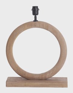 Light & Living Tafellamp 'Nubia' Mangohout, 44cm, kleur Naturel (excl. kap)