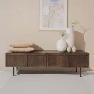 Livingfurn TV-meubel 'Elan Brown' Mangohout, 180cm