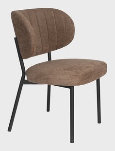 ZILT Eetkamerstoel 'Ondrea' kleur Oranje/Grijs