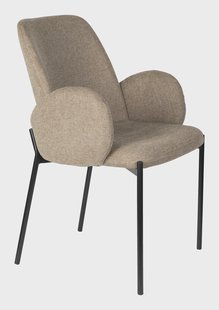 ZILT Eetkamerstoel 'Jermain' kleur Bruin