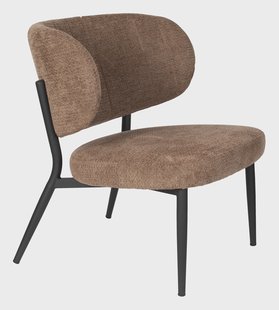 ZILT Fauteuil 'Ondrea' kleur Oranje/Grijs