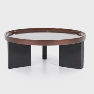 Eleonora Ronde Salontafel 'Mayson' 90cm, kleur Rood