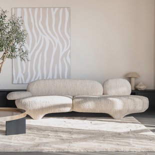 Eleonora Organische Bank 'Jayden' 265cm, kleur Beige