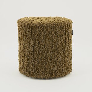 By-Boo Poef 'Vista' 40cm, kleur Mosterdgeel