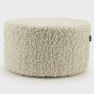 By-Boo Poef 'Vista' 60cm, kleur Off White