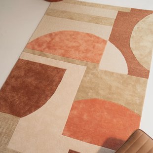 By-Boo Vloerkleed 'Kazi' 190 x 290cm, kleur Terracotta