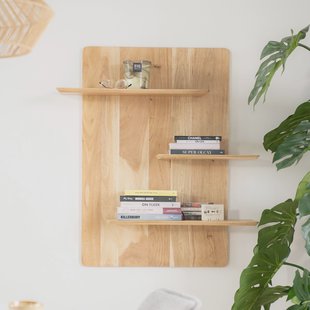 By-Boo Wandplank 'Seco' Acaciahout, kleur Naturel