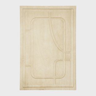 By-Boo Wandpaneel 'Kuzai' Mangohout, 90 x 60cm, kleur Naturel