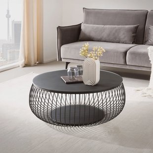 Artistiq Salontafel 'Johathan' 86cm, kleur zwart