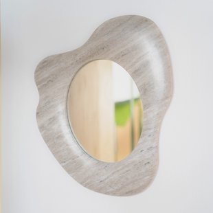 By-Boo Organische Spiegel 'Muna' Marmer, 47 x 40cm