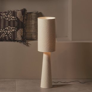 WOOOD Tafellamp / Vloerlamp 'Loft' Bouclé, 90cm