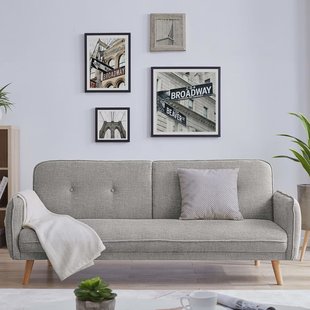 Artistiq 3-zits Slaapbank 'Betti' kleur Lichtgrijs