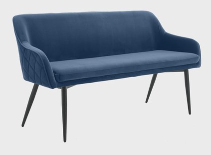 Artistiq Eetkamerbank 'Tynise' Velvet, kleur Blauw