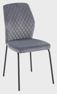 Artistiq Eetkamerstoel 'Chante' Velvet, kleur Grijs