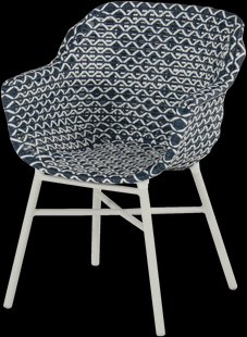 Hartman Tuinstoel 'Delphine' Wicker, kleur Blauw