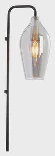 Light & Living Wandlamp 'Lukaro' Glas, kleur Smoke/Mat Zwart