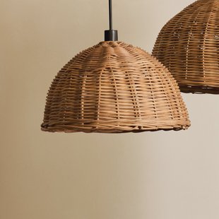 Kave Home Lampenkap 'Jornets' Rotan, Ø50cm