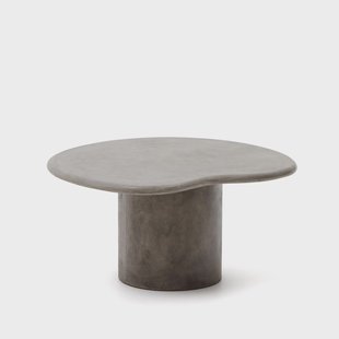 Kave Home Organische Salontafel 'Macarella' Beton, 83 x 77cm, kleur Grijs