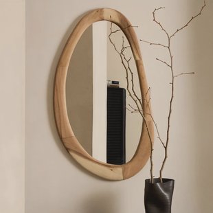 Kave Home Organische Spiegel 'Selem' Mungurhout, 107 x 60cm