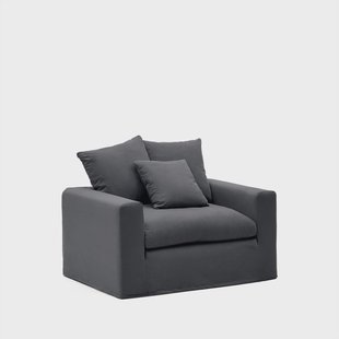 Kave Home Loveseat 'Nora' kleur Antraciet