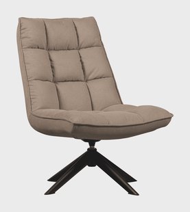 WOOOD Draaifauteuil 'Jouke' Geweven, kleur Zand