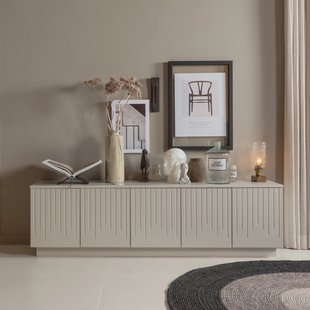 WOOOD TV-meubel 'Pencil' Grenenhout, 180cm, kleur Mist