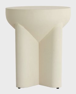 Light & Living Bijzettafel 'Mikado' 36cm, kleur Mat Crème