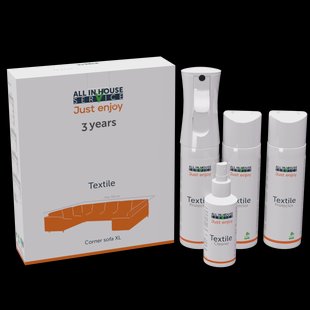 All In House Vlekken en constructieservice 3 Jaar garantie, Textiel Kit, Hoekbank XL