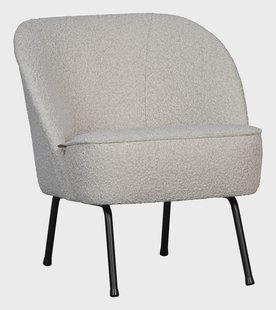 WOOOD Fauteuil 'Vogue' Bouclé, kleur Naturel