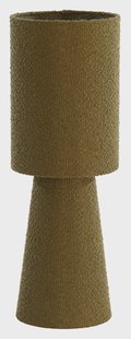 Light & Living Tafellamp 'Mikkel' Bouclé, kleur Olijfgroen