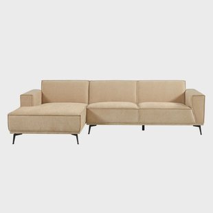 Tower Living 2,5-zits Loungebank 'Leeds' Links, kleur Beige