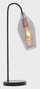 Light & Living Tafellamp 'Lukaro' 52cm hoog, kleur Smoke/Antiek Brons