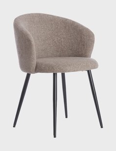 Light & Living Eetkamerstoel 'Radaja' Chenille, kleur Taupe