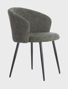 Light & Living Eetkamerstoel 'Radaja' Chenille, kleur Donkergroen