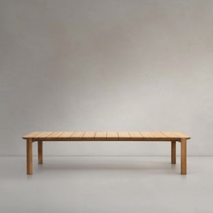 Kave Home Eettafel 'Icaro' Teakhout, 220 x 102cm