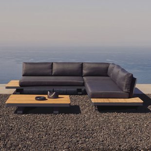 Kave Home 5-zits Loungeset 'Tosqueta' Teakhout