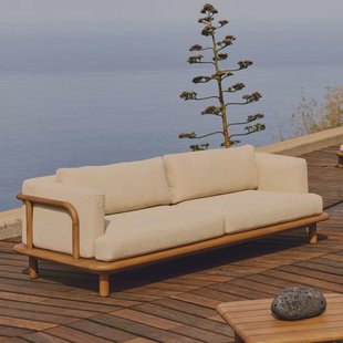 Kave Home 3-zits Bank 'Turqueta' Teakhout