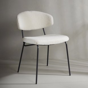 Nohr Eetkamerstoel 'Jannet' Teddy, kleur Wit