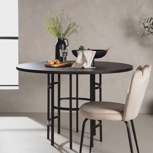 Nohr Ronde Eettafel 'Vu' 115cm, kleur Zwart