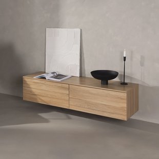 Nohr Zwevend TV-meubel 'Ericka' Eikenlook, 160cm, kleur Naturel