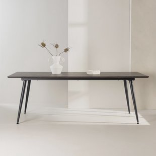 Nohr Eettafel 'Jolean' Donkerbruin MDF, 220 x 100cm