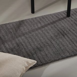 Nohr Vloerkleed 'Lorrie' 70 x 200cm, kleur Donkergrijs