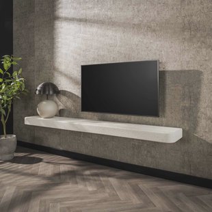 LifestyleFurn Wandplank/TV-meubel 'Tocara' Marmer Composiet, 200cm