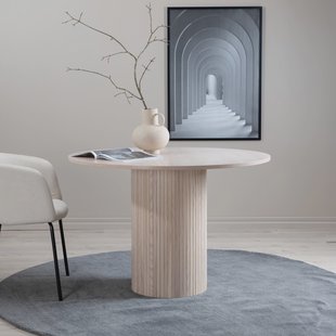 Nohr Ronde Eettafel 'Fionna' 110cm, kleur Whitewash