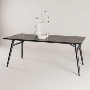 Nohr Eettafel 'Lateka' 195 x 95cm, kleur Zwart