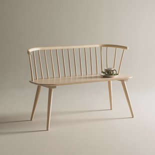 Nohr Eetkamerbank 'Araseli' Rubberhout, 120cm, kleur Naturel