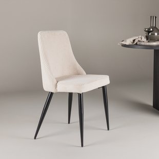 Nohr Eetkamerstoel 'Alexys' Rib, kleur Beige