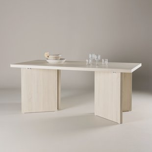 Nohr Eettafel 'Navarro' 180 x 90cm, kleur Whitewash